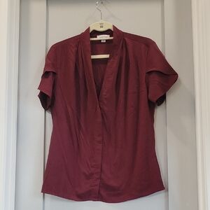 Calvin Klein Burgundy Women's Blouse